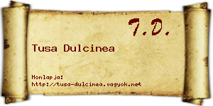 Tusa Dulcinea névjegykártya